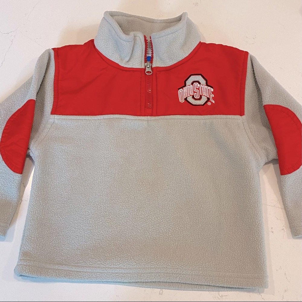 Toddler Ohio State fleece 1/4 zip